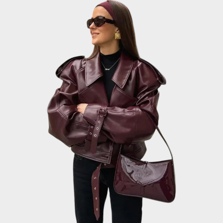 Faux Leather Biker Jacket