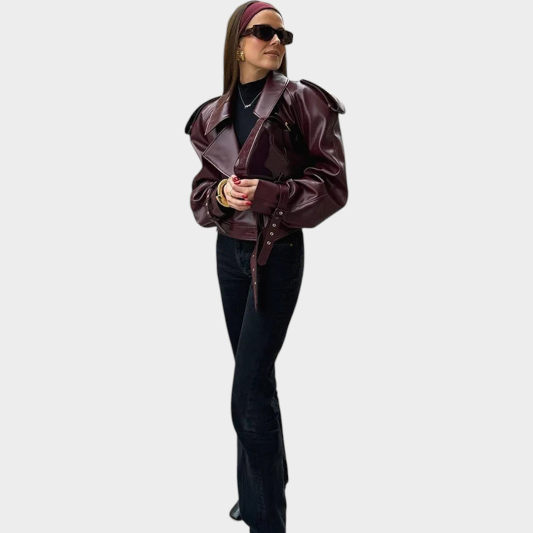 Faux Leather Biker Jacket