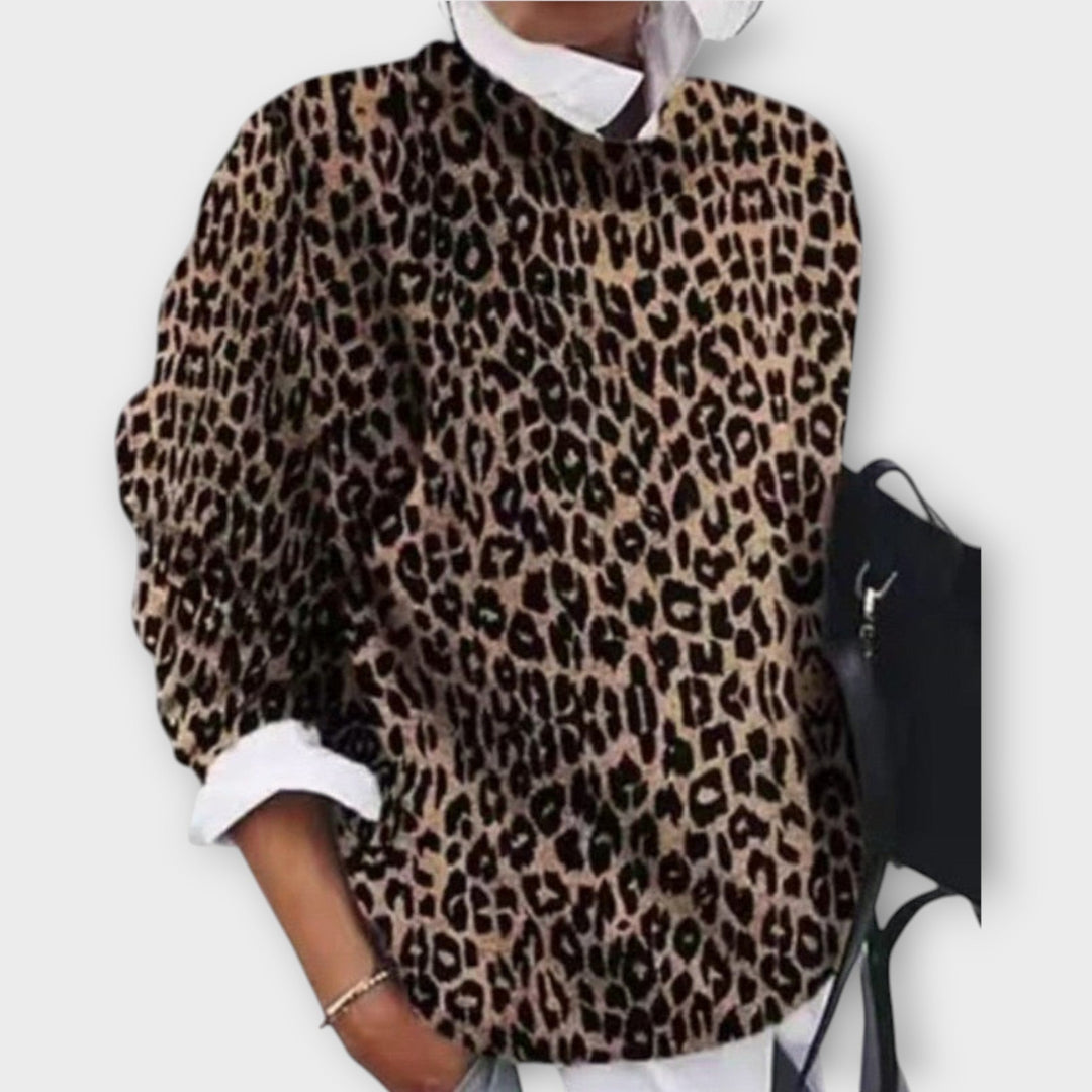 Floral Knitted Crew Neck Jumper