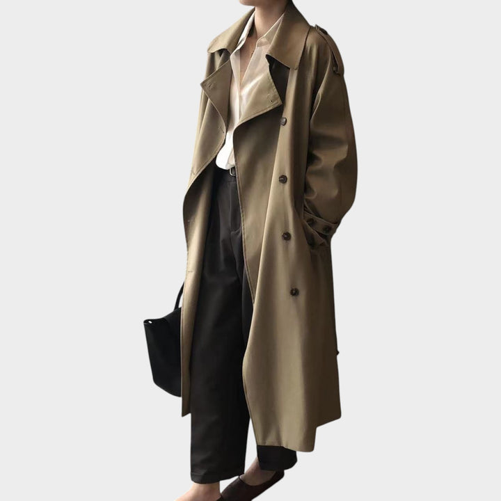 Oversized Double Breasted Trench Coat