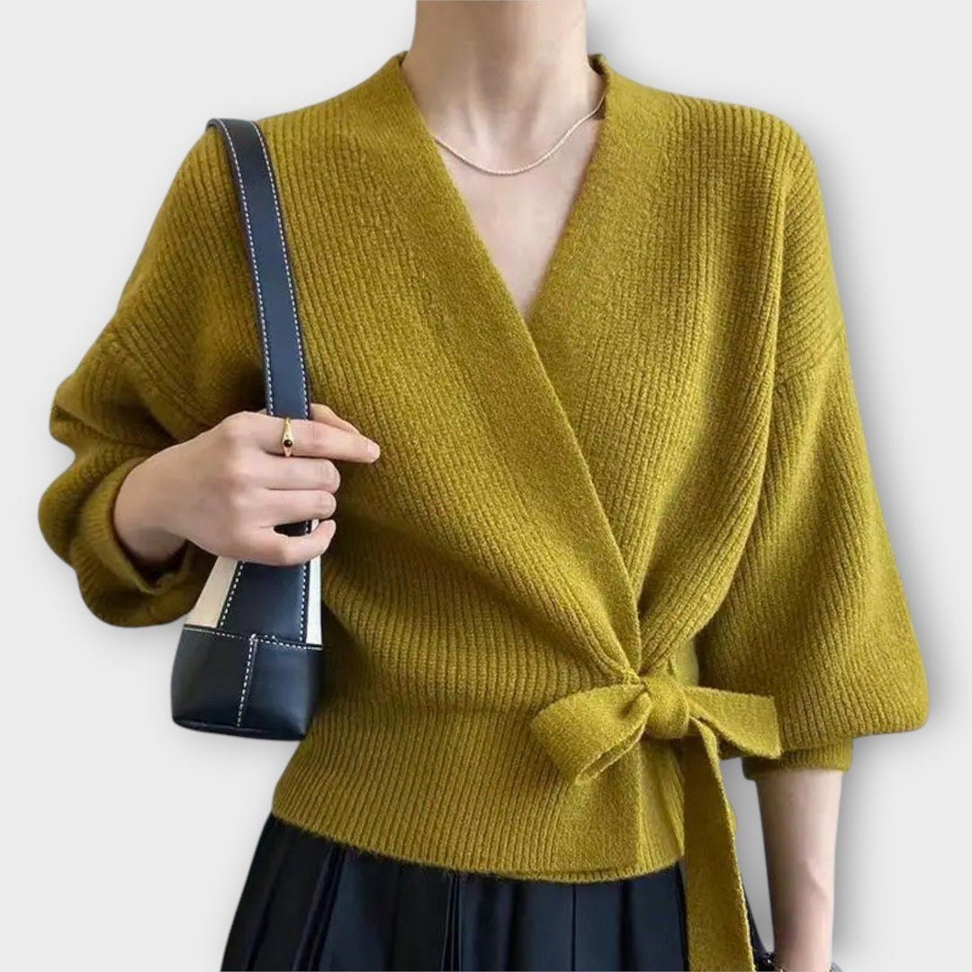 Wrap Tie Knitted Cardigan