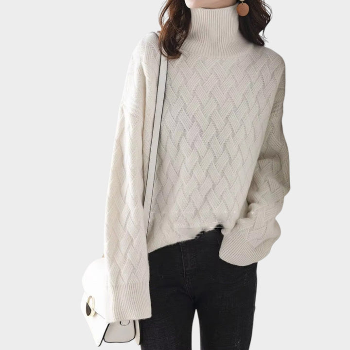 Cable Knitted Turtleneck Jumper