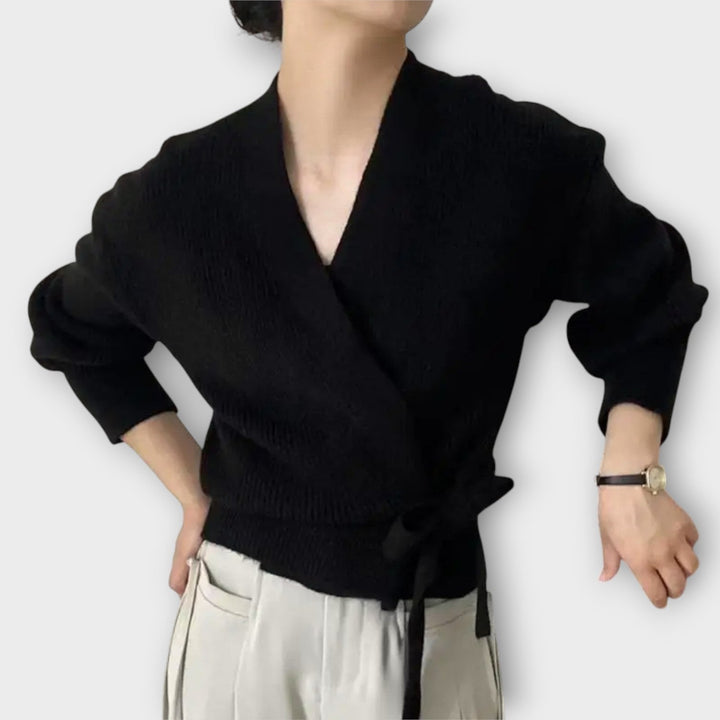 Wrap Tie Knitted Cardigan