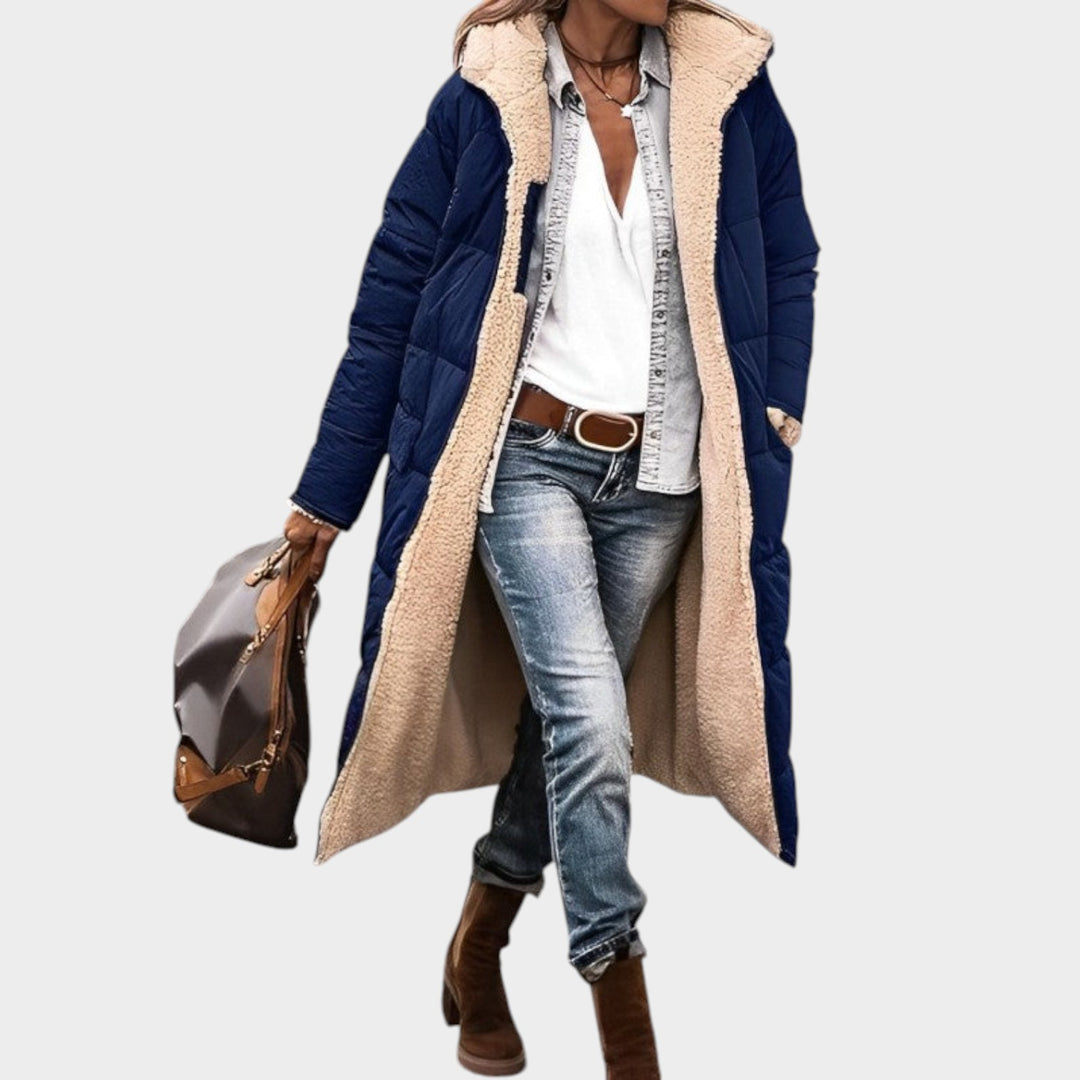 Long Comfortable Winter Wool Coat