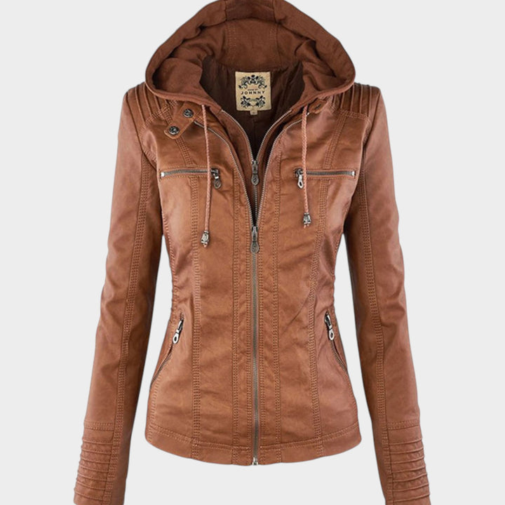 Women's Casual Hooded | Leather Jacket