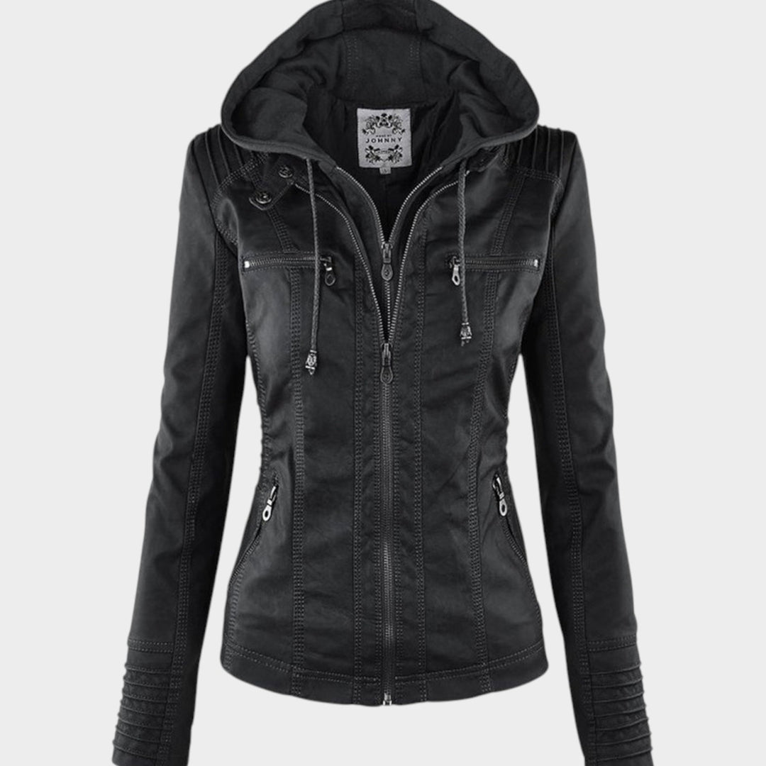 Women's Casual Hooded | Leather Jacket