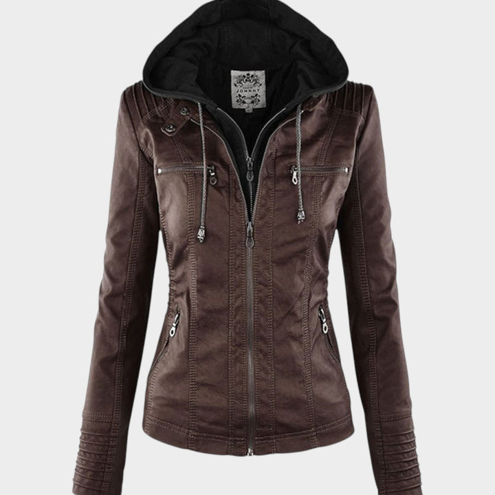 Women's Casual Hooded | Leather Jacket