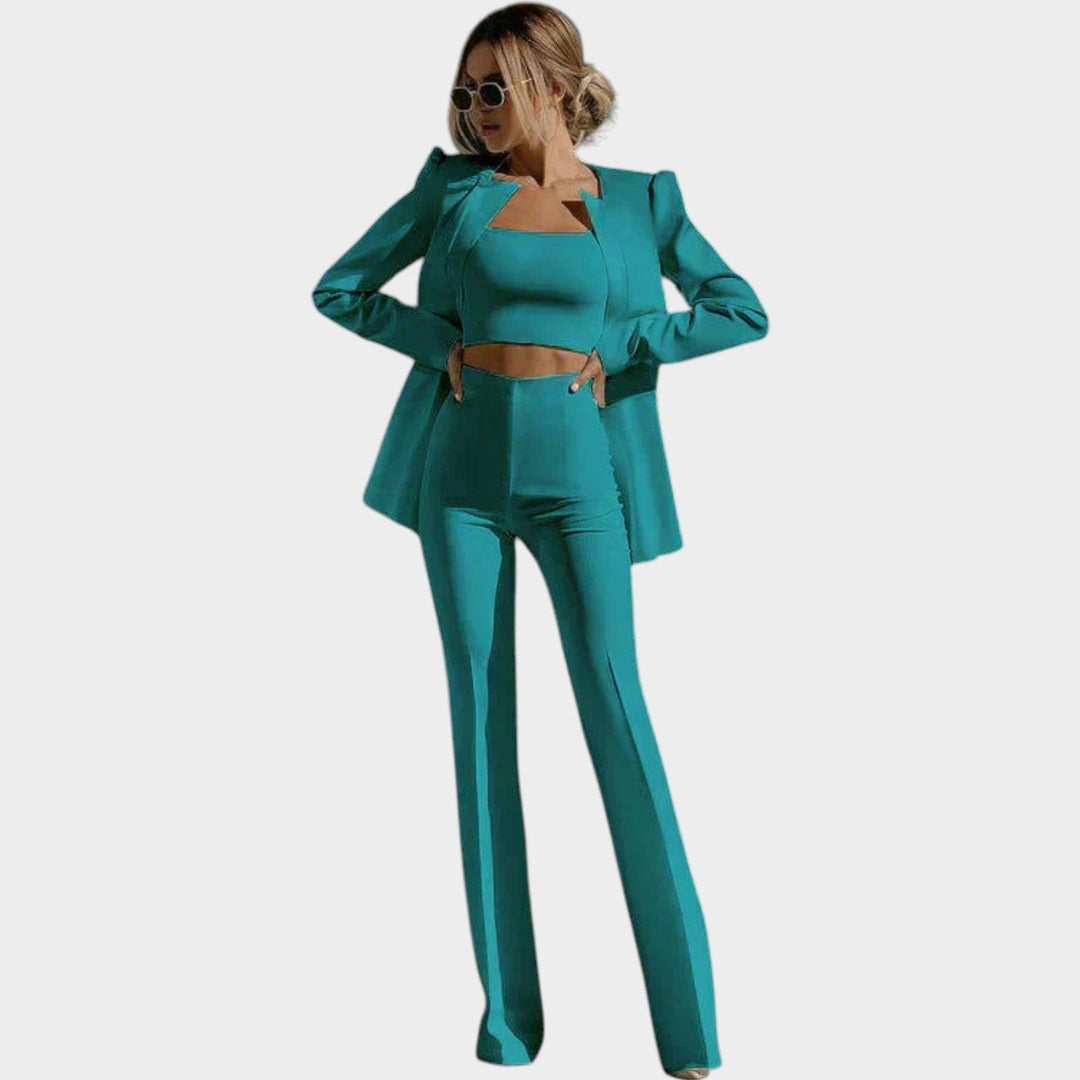Women's Suit Tailored Three Piece Set