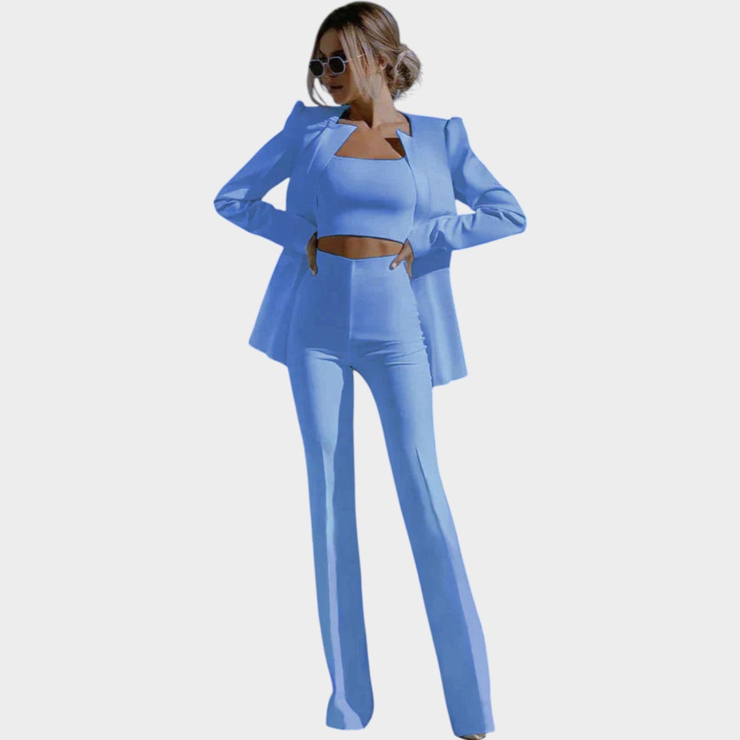 Women's Suit Tailored Three Piece Set