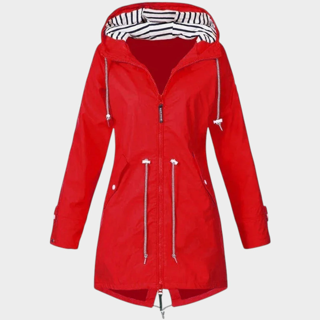 Waterproof Hooded Trench Coat