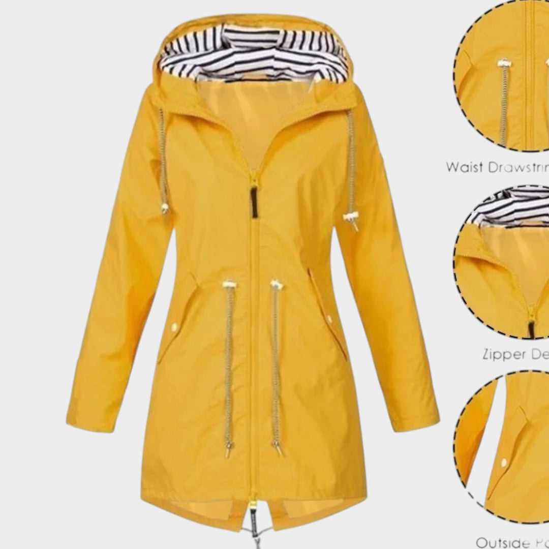 Waterproof Hooded Trench Coat