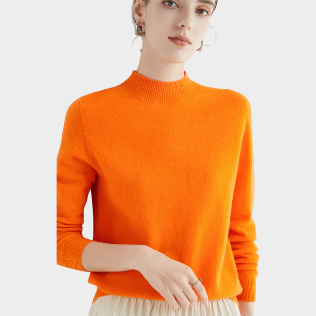 High Neck Fine Knit Jumper