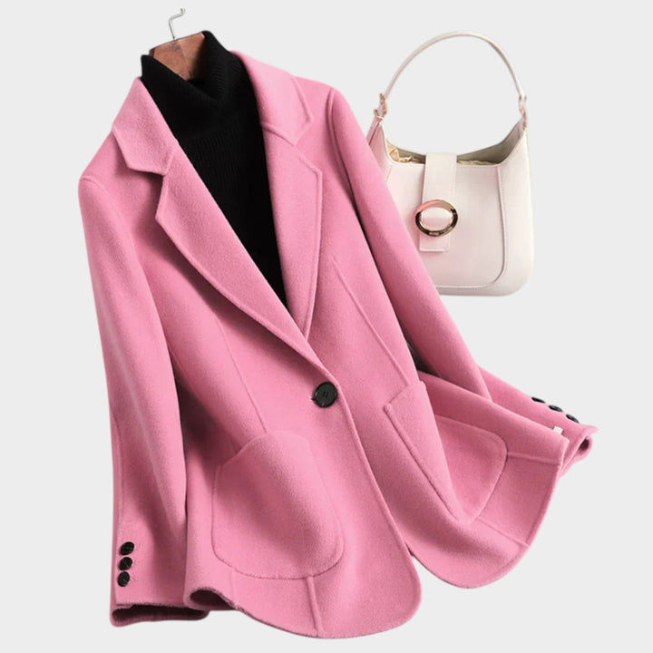 Women's Blazer Wool Oversized Single Breasted