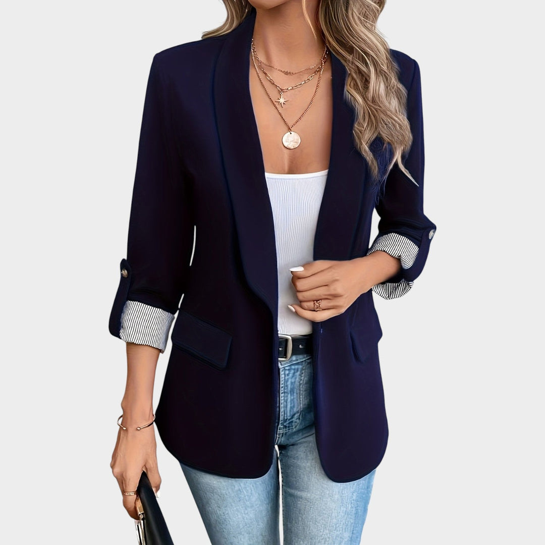 Women’s Blazer Business Tailored Fit Rolled Sleeve