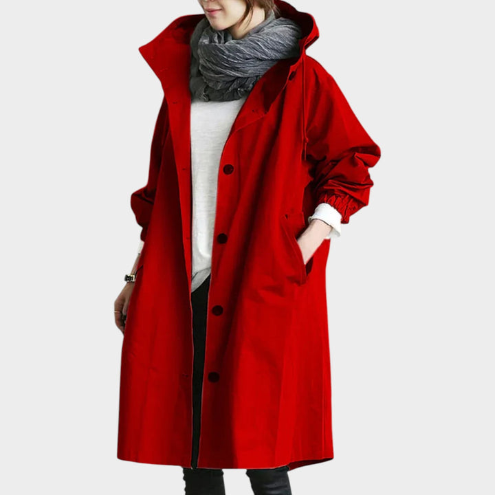 Classic Hooded Waterproof Trench Coat