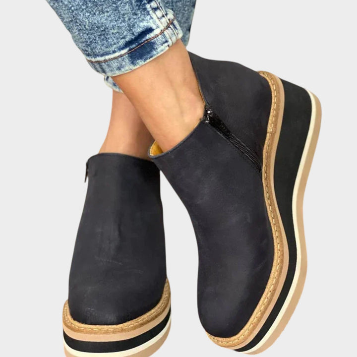 Casual Leather Ankle Boots