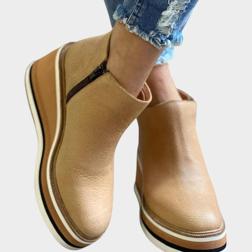 Casual Leather Ankle Boots