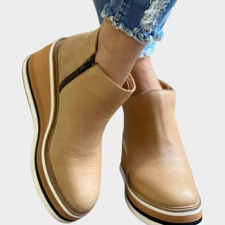 Casual Leather Ankle Boots