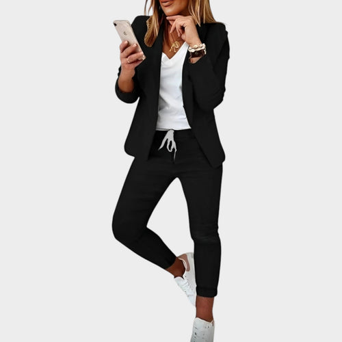 Women's Suit Tailored Chic Casual Two Piece Set