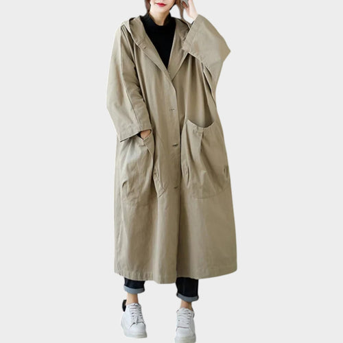 Oversized Waterproof Longline Trench Coat