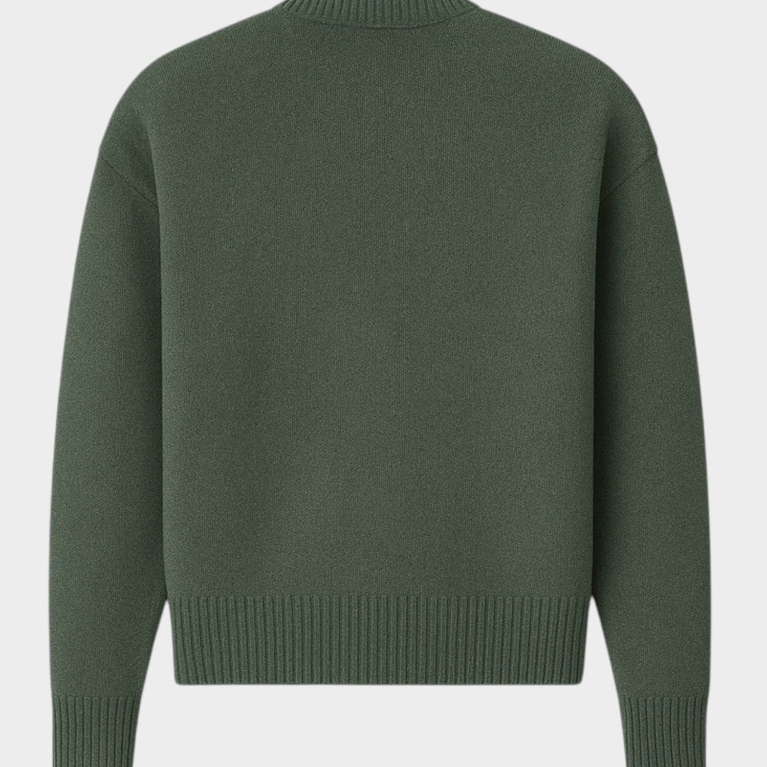 Heart Crew Neck Knitted Jumper