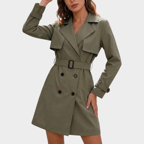 Women’s Cropped Blazer Adjustable Waist Button Front