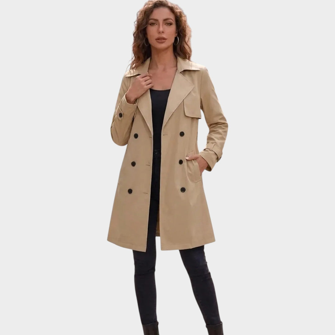 Women’s Cropped Blazer Adjustable Waist Button Front