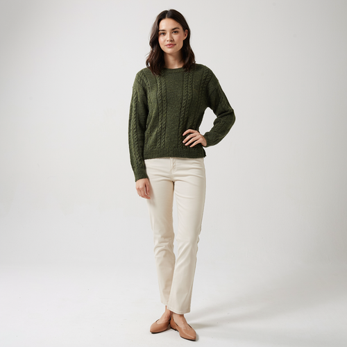 Women's Classic Knit Jumper | Soft Crew Neck Pullover