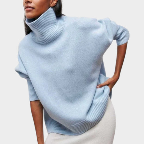Roll Neck Oversized Knit Jumper