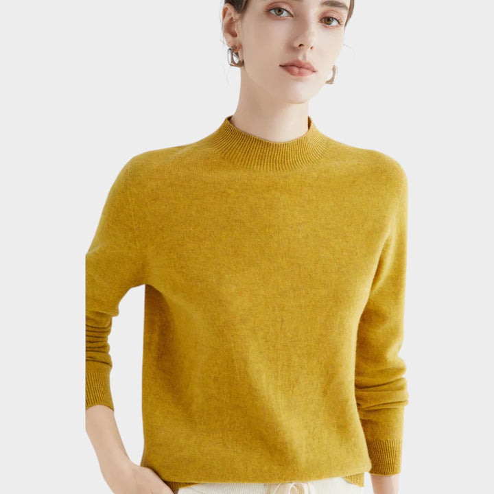 High Neck Fine Knit Jumper