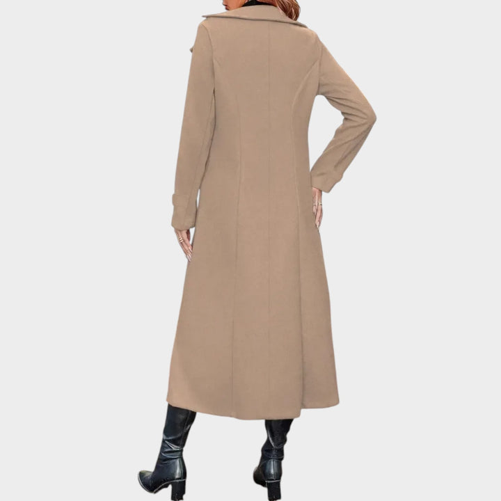 Wool Double Breasted Lapel Winter Coat