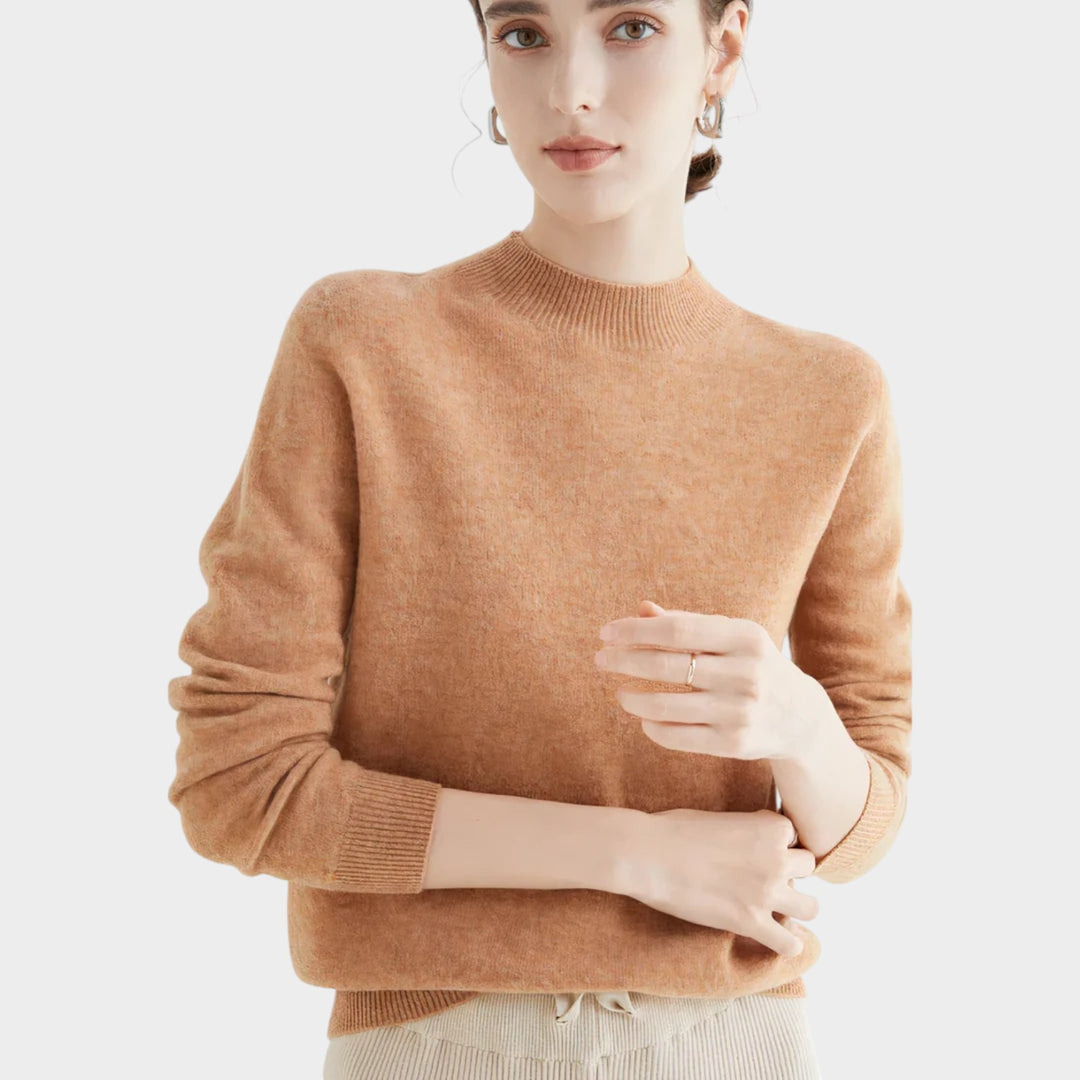 High Neck Fine Knit Jumper