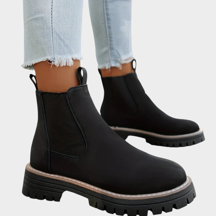 Platform Chelsea Boots with Comfortable Slip On Design