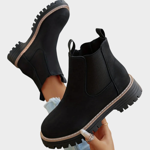 Platform Chelsea Boots with Comfortable Slip On Design