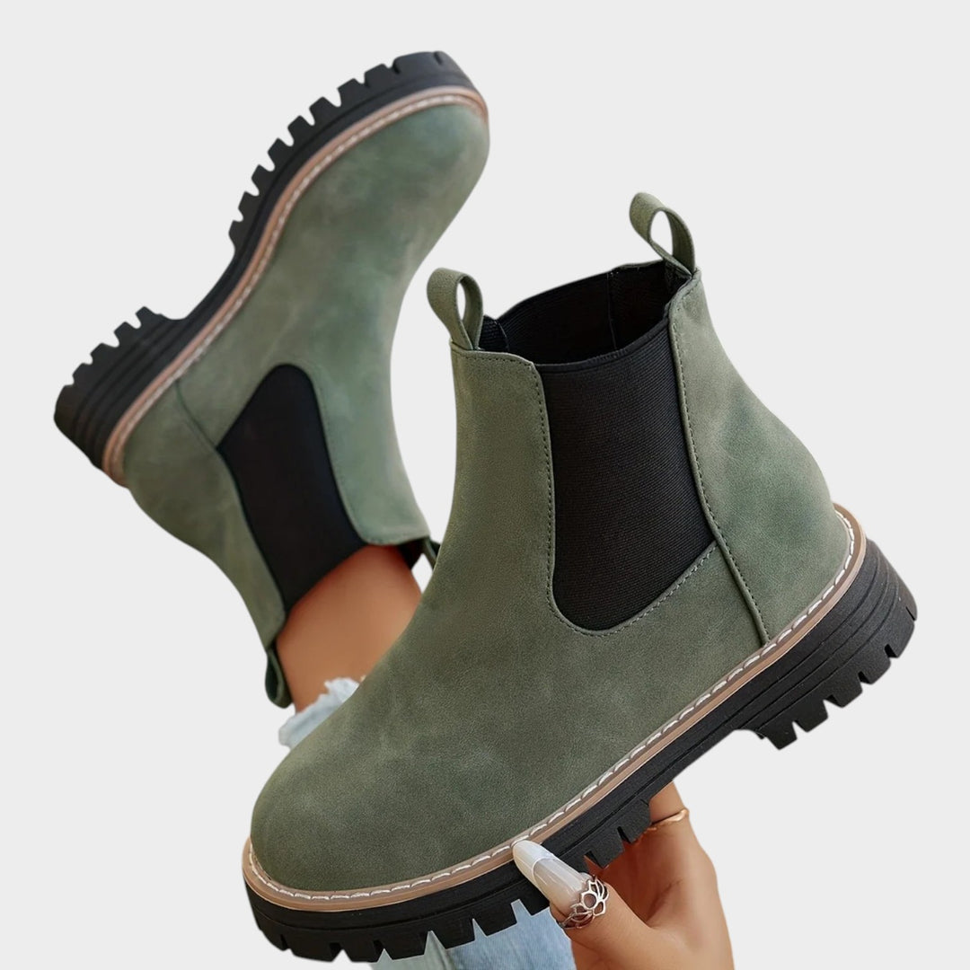 Platform Chelsea Boots with Comfortable Slip On Design