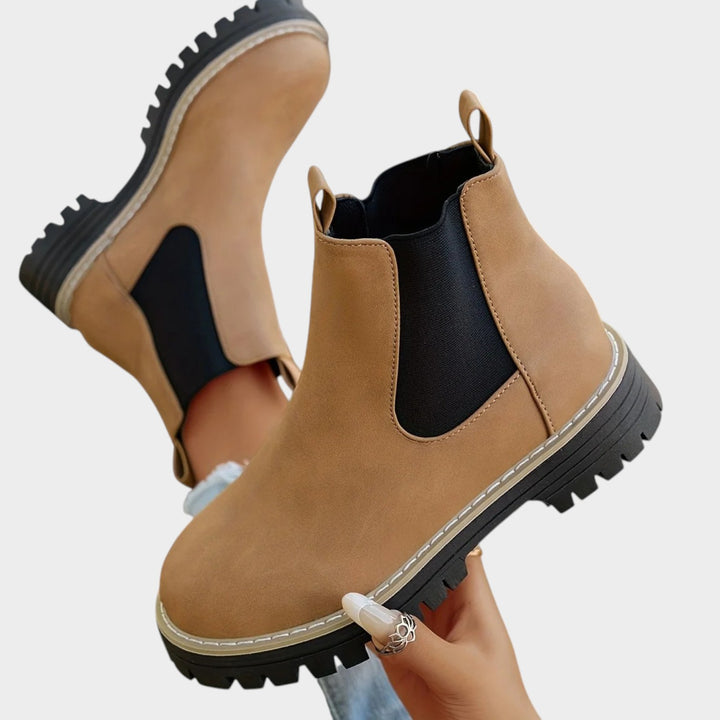 Platform Chelsea Boots with Comfortable Slip On Design