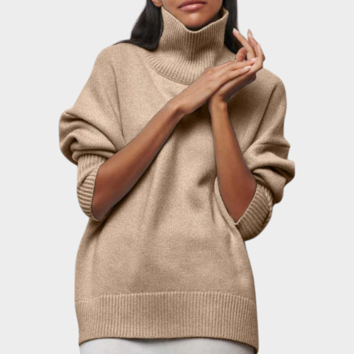 Roll Neck Oversized Knit Jumper