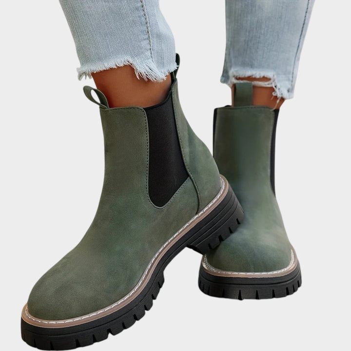 Platform Chelsea Boots with Comfortable Slip On Design
