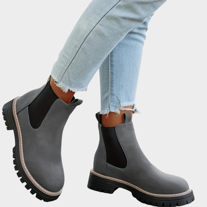 Platform Chelsea Boots with Comfortable Slip On Design