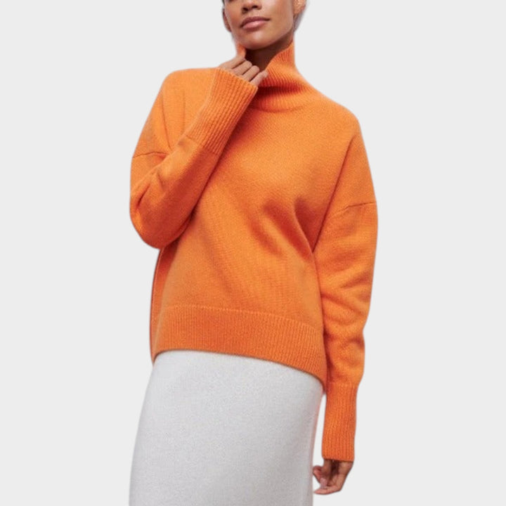 Roll Neck Oversized Knit Jumper