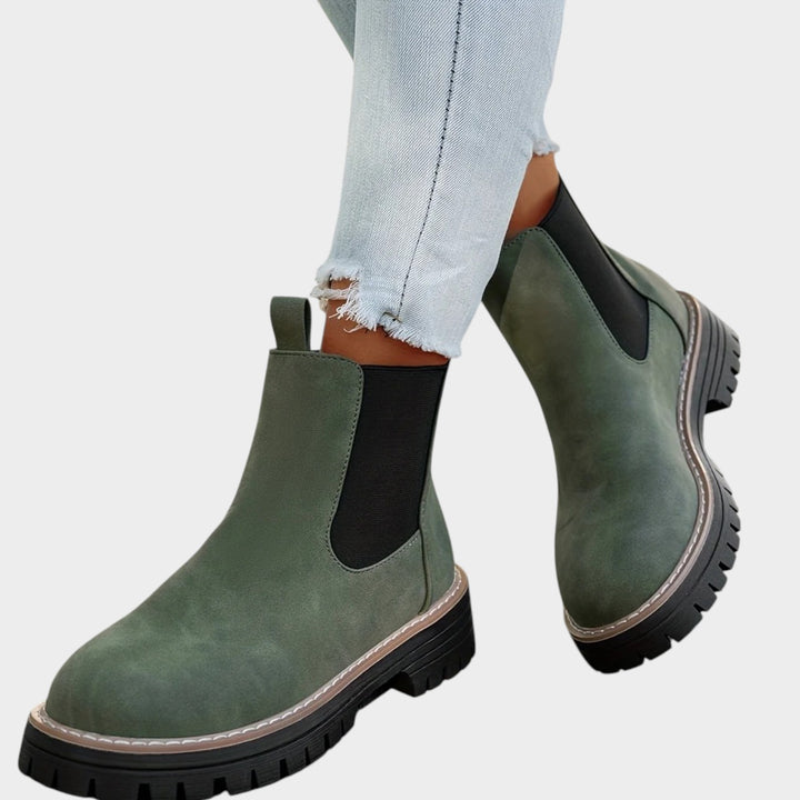 Platform Chelsea Boots with Comfortable Slip On Design