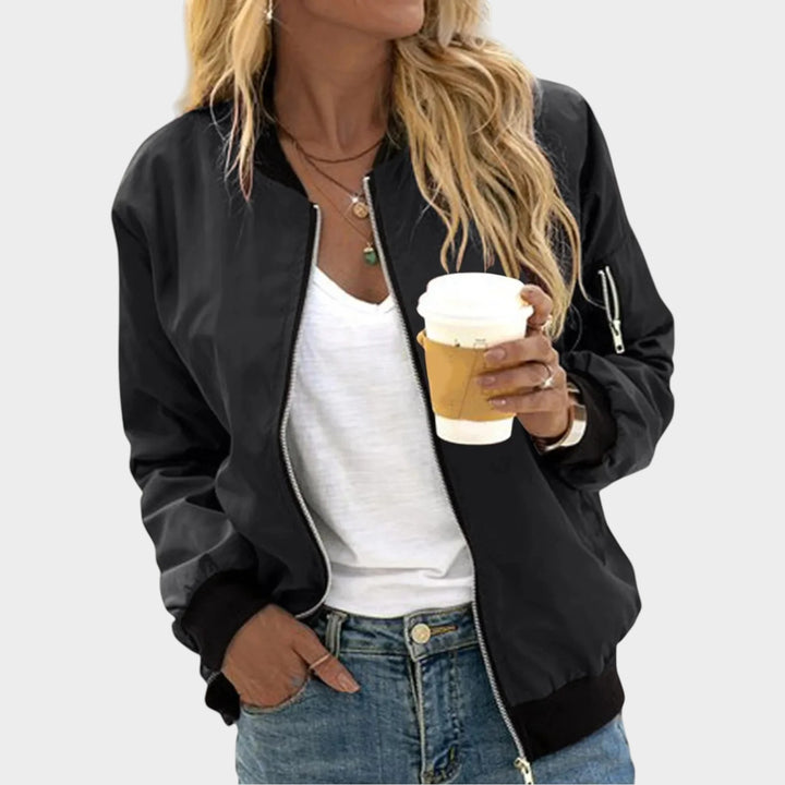 Zip Up Bomber Jacket