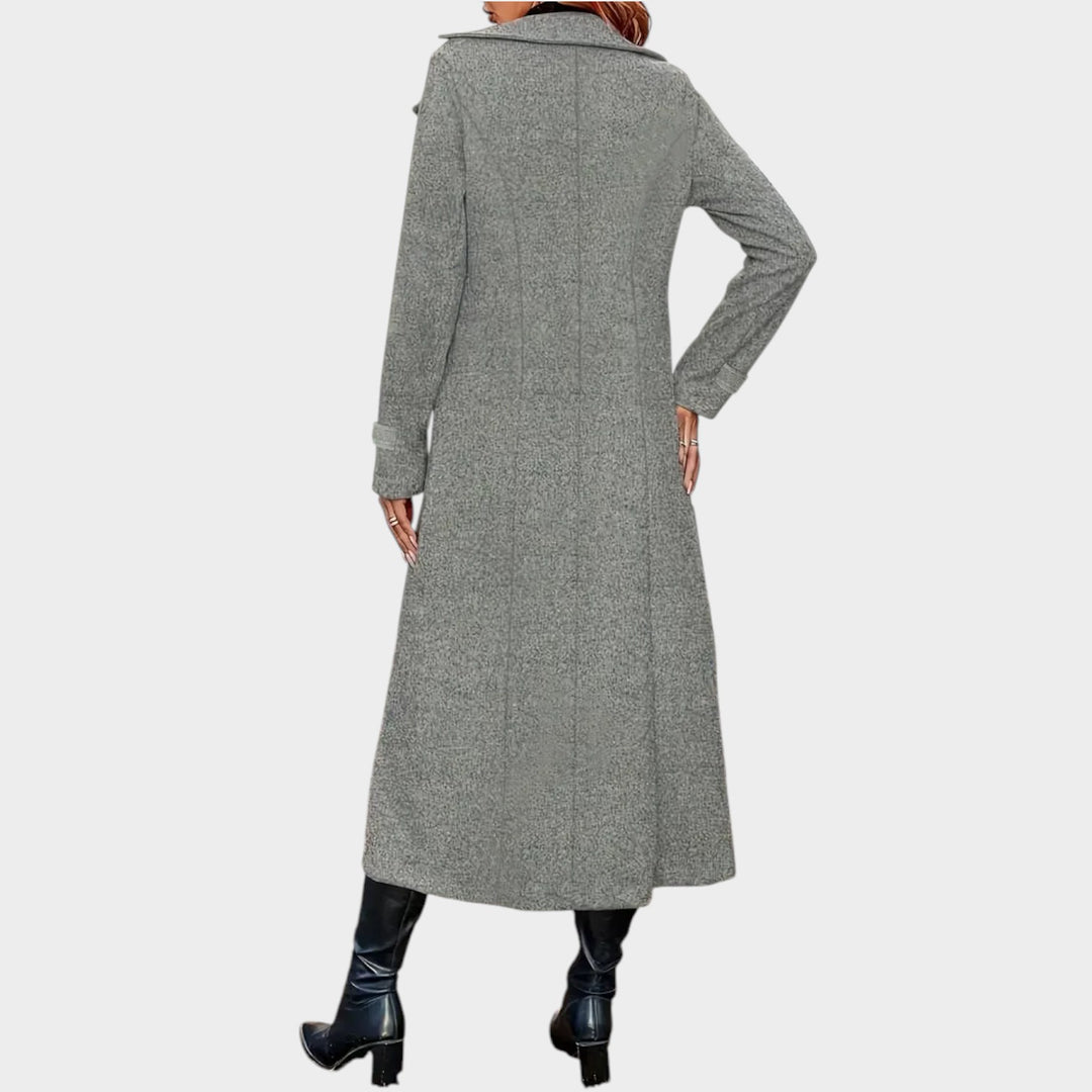Wool Double Breasted Lapel Winter Coat