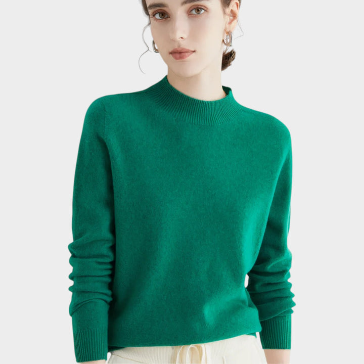 High Neck Fine Knit Jumper