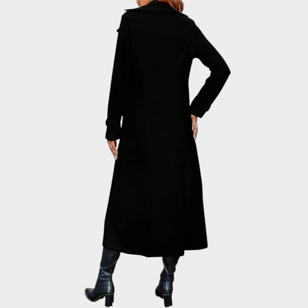 Wool Double Breasted Lapel Winter Coat
