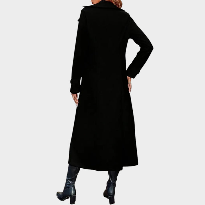 Wool Double Breasted Lapel Winter Coat