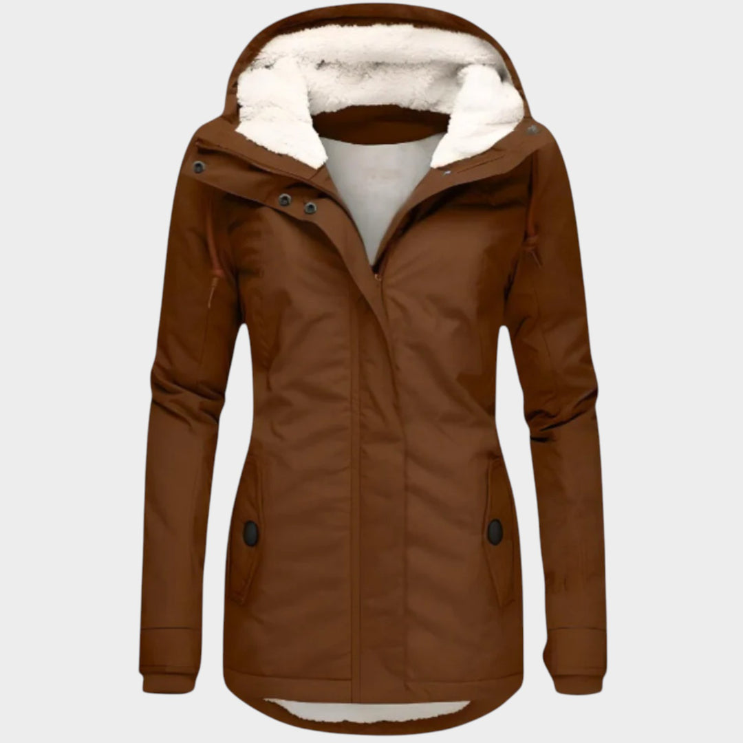 Parka Sherpa Lined Hooded  Winter Jacket