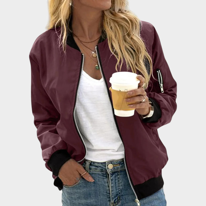 Zip Up Bomber Jacket