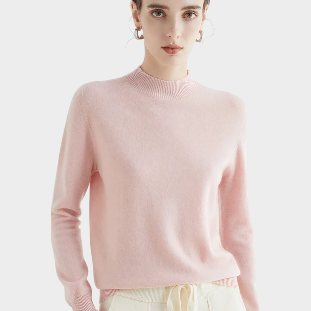 High Neck Fine Knit Jumper