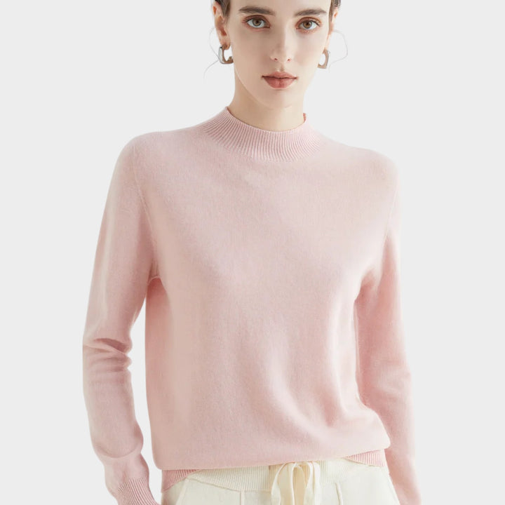 High Neck Fine Knit Jumper